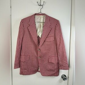 Valgarde vintage men’s amalgamated WOA red striped rockabilly jacket 46